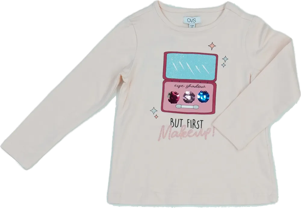 Rózsaszín OVS Hosszú ujjú felső EU 104 / UK 4 év / US 4T/XS