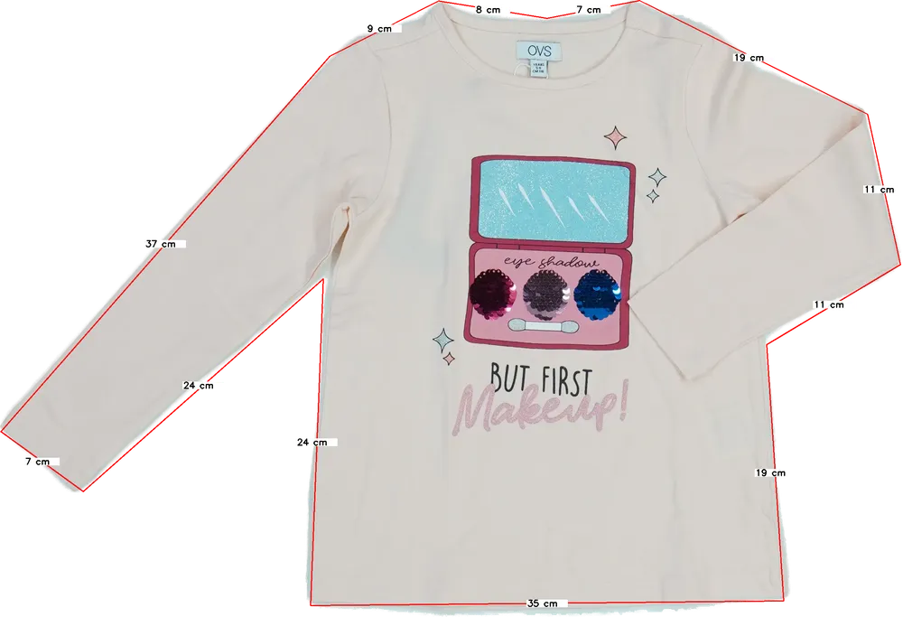 Rózsaszín OVS Hosszú ujjú felső EU 116 / UK 6 év / US 6 év/S