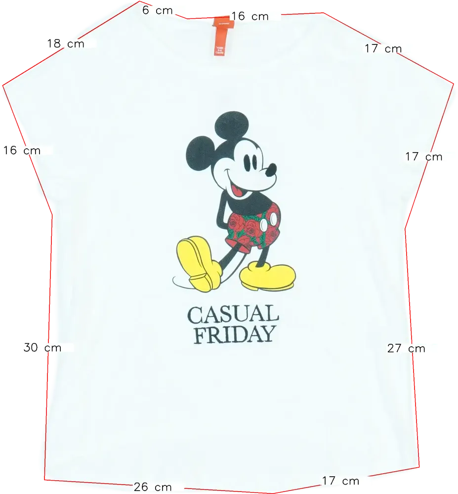 Fehér Disney Póló EU 140 / UK 10 év / US 10 év/L