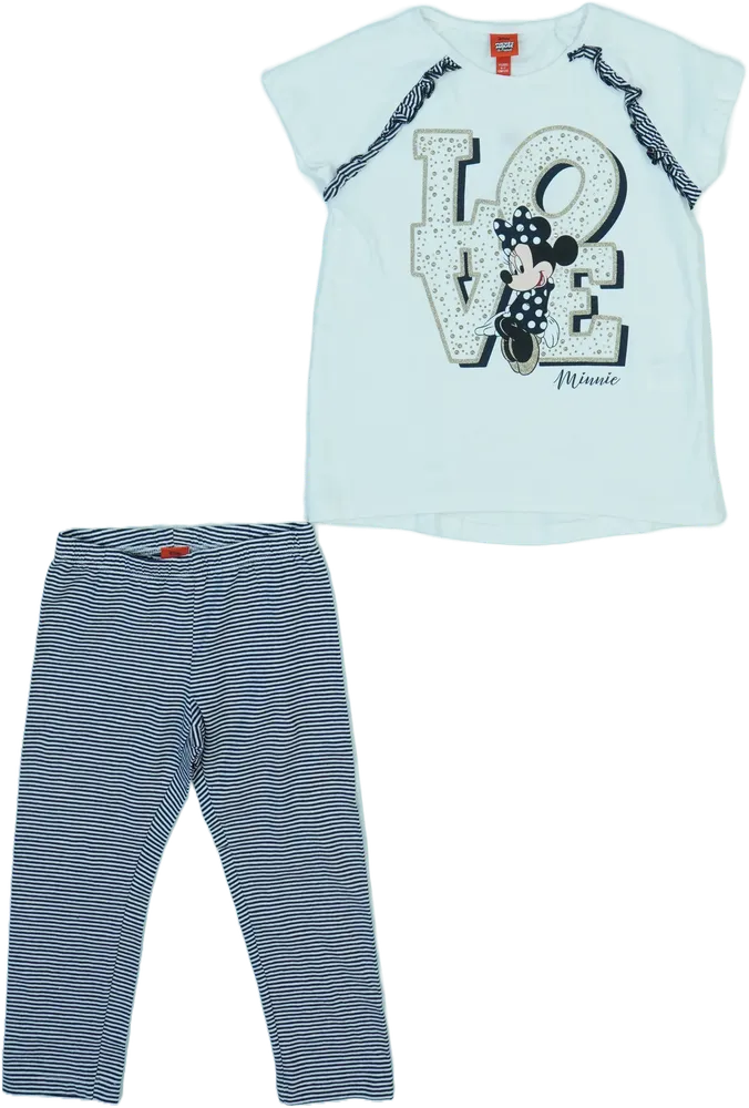 Többszínű Disney 2 részes szett - Felsőruházat és nadrág EU 122 / UK 7 év / US 7 év/M