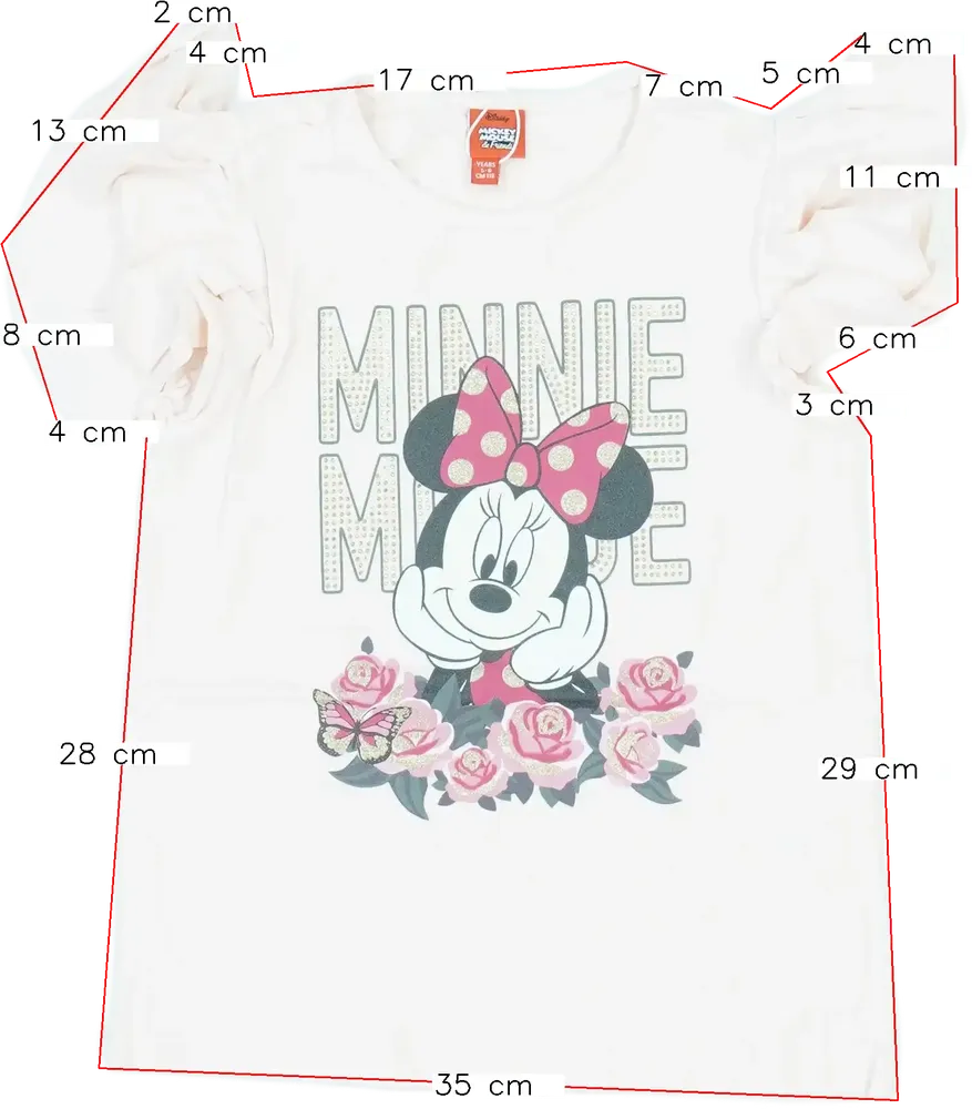 Rózsaszín Disney Póló EU 116 / UK 6 év / US 6 év/S