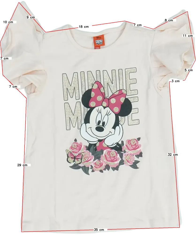 Rózsaszín Disney Póló EU 122 / UK 7 év / US 7 év/M