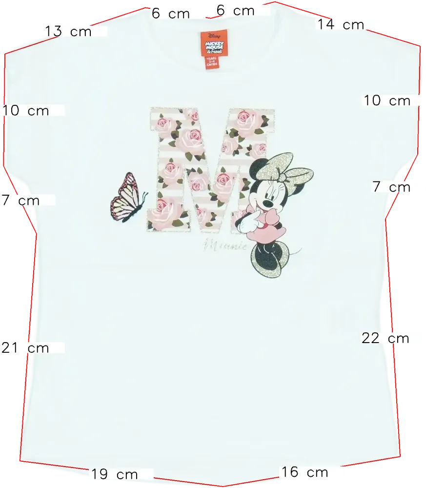Fehér Disney Póló EU 104 / UK 4 év / US 4T/XS