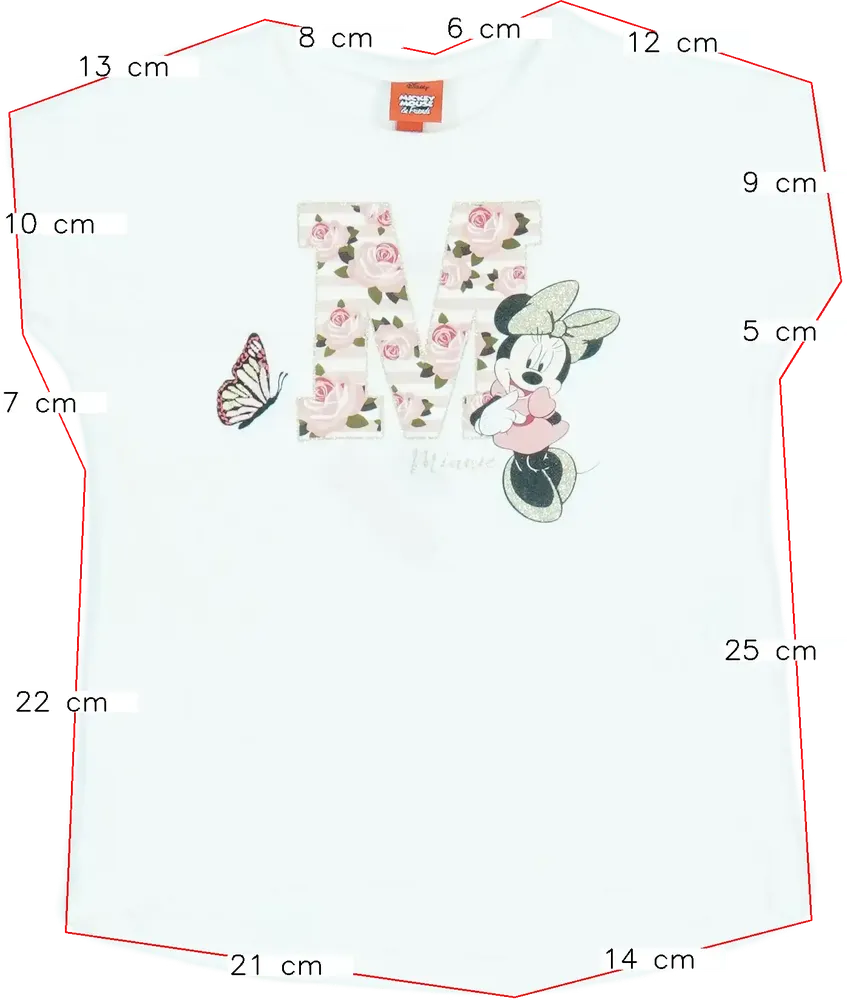 Fehér Disney Póló EU 110 / UK 5 év / US 5 év/XS