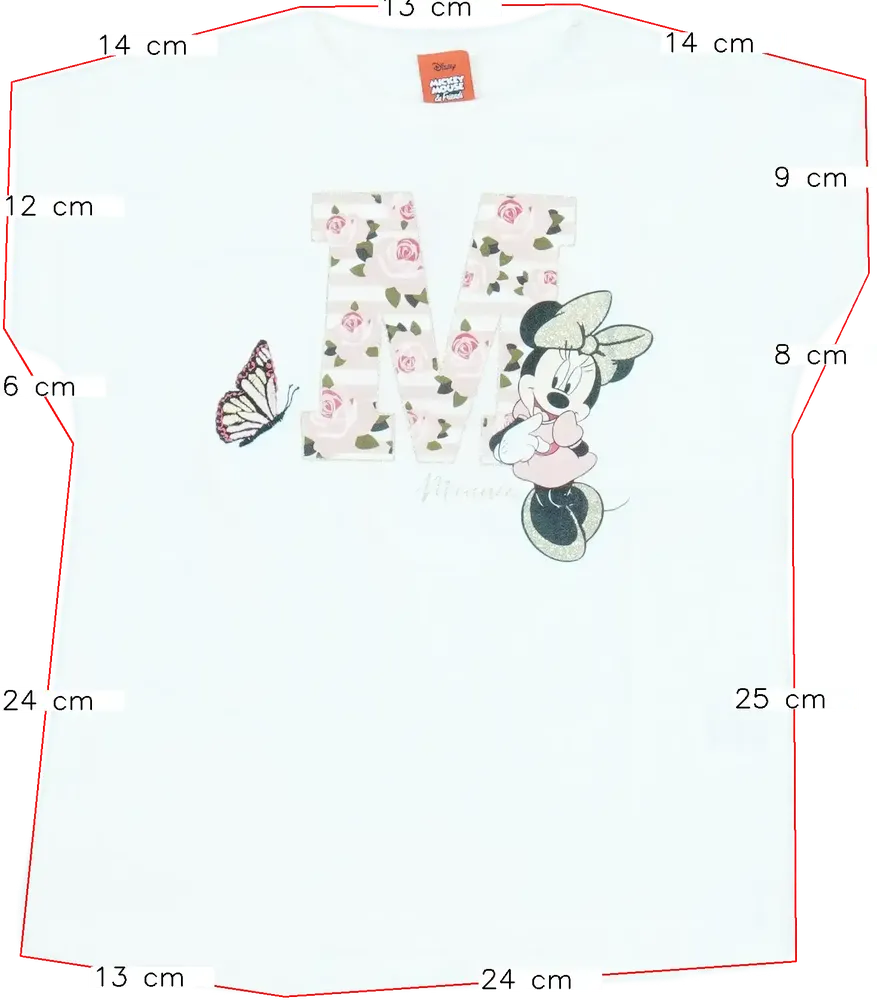 Fehér Disney Póló EU 122 / UK 7 év / US 7 év/M