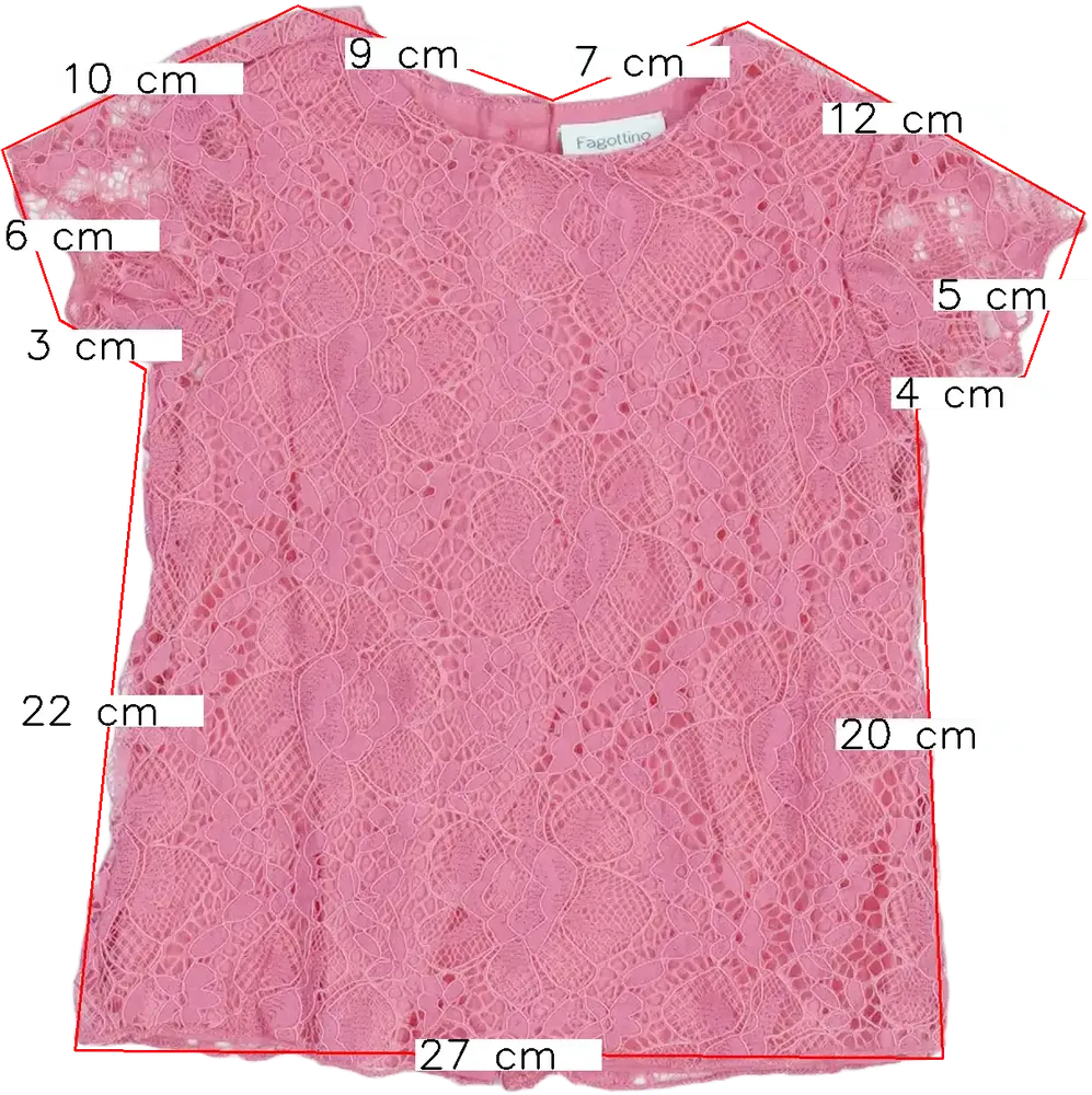 Rózsaszín OVS - Fagottino Póló EU 80 / UK 9-12 hónap / US 12 hónap