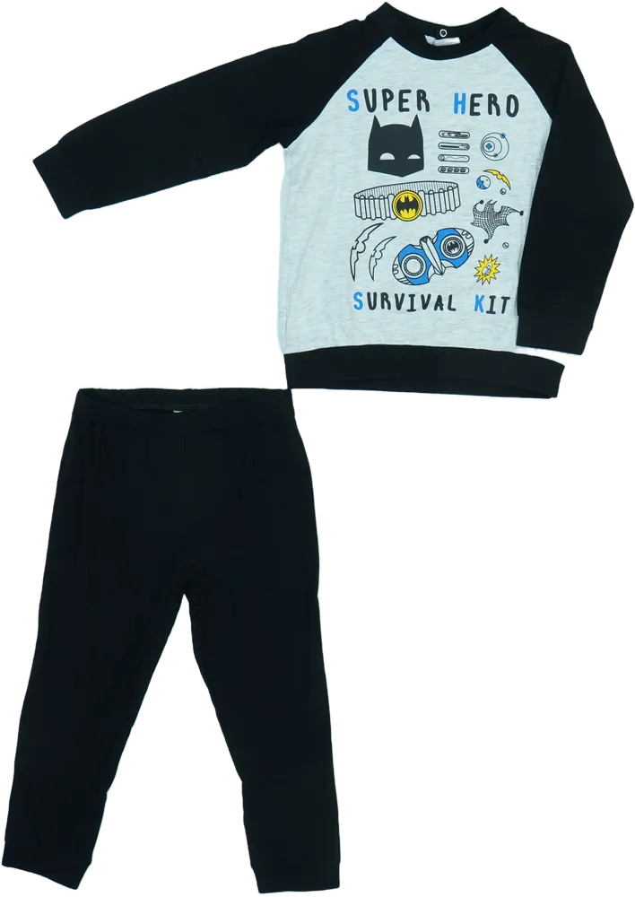 Szürke Batman Pizsama EU 92 / UK 2 év / US 2T