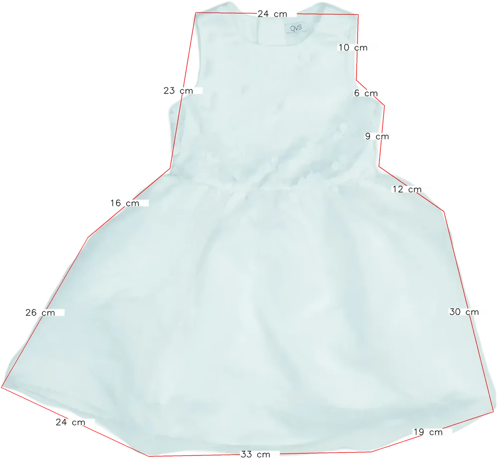 Fehér OVS Ruha EU 128 / UK 8 év / US 8 év/M