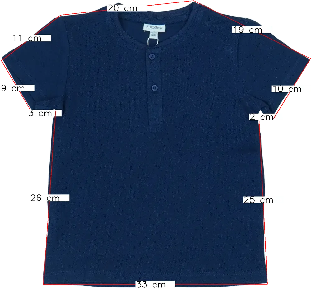 Kék OVS - Fagottino Galléros póló EU 98 / UK 3 év / US 3T