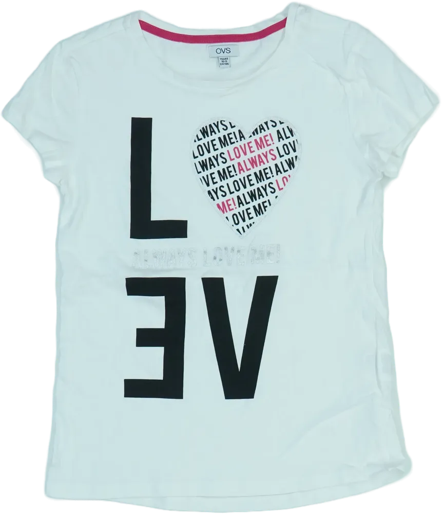 Fehér OVS Póló EU 146 / UK 11 év / US 12 év/L