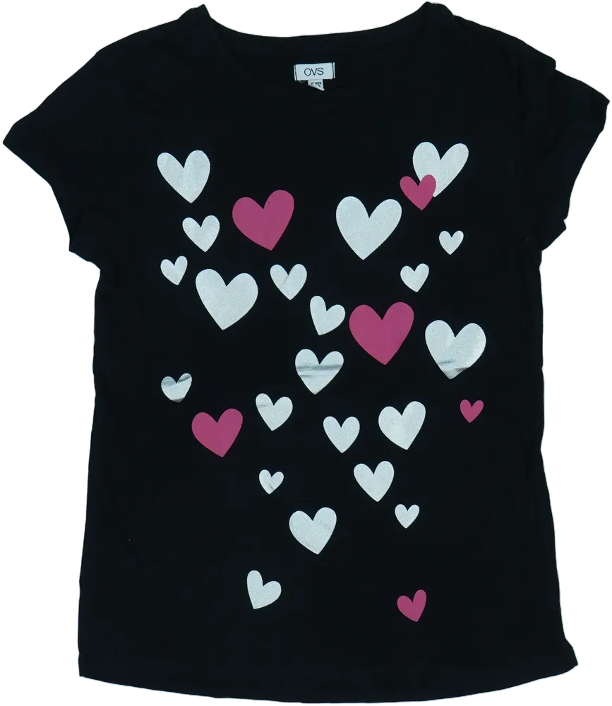 Fekete OVS Póló EU 158 / UK 13 év / US 14 év/XL
