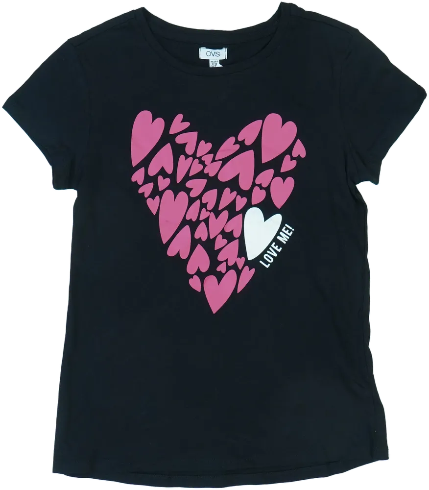 Fekete OVS Póló EU 152 / UK 12 év / US 12 év/L