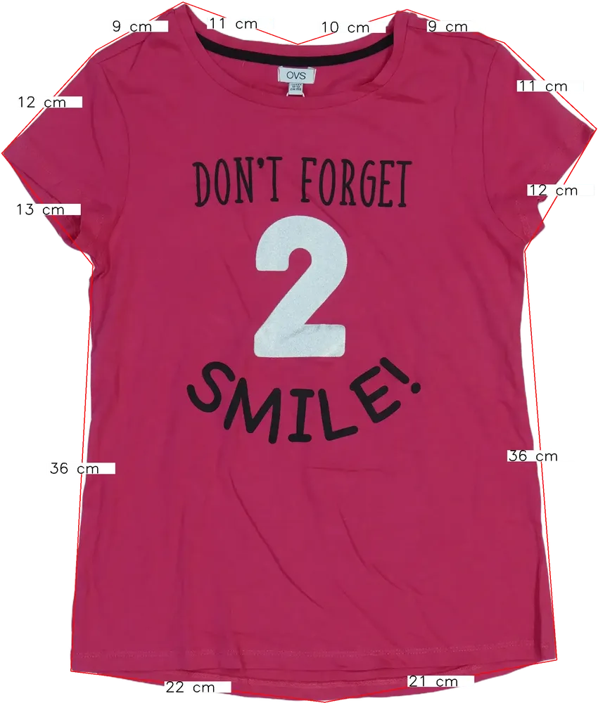 Rózsaszín OVS Póló EU 158 / UK 13 év / US 14 év/XL