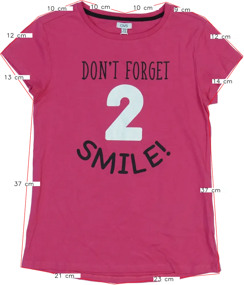 Rózsaszín OVS Póló EU 164 / UK 14 év / US 14 év/XL