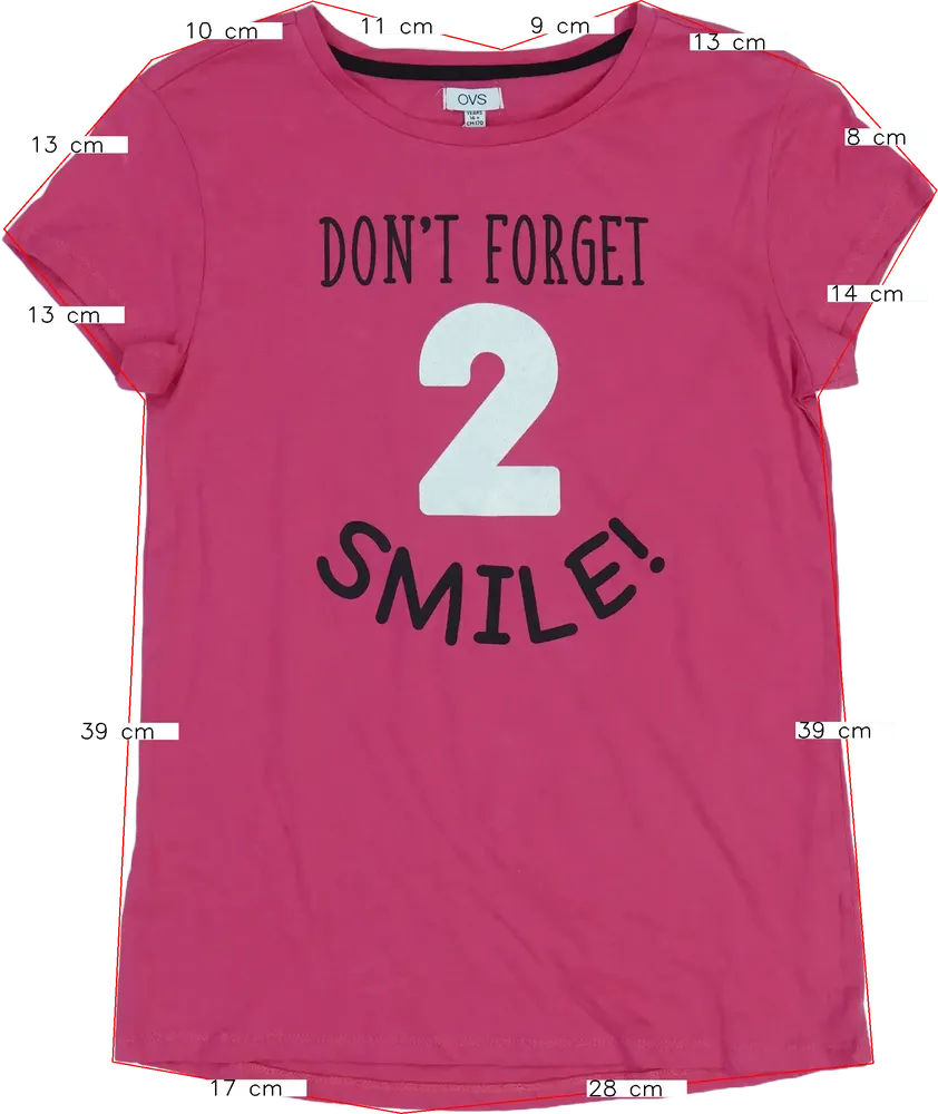 Rózsaszín OVS Póló EU 170 / UK 15 év / US XL