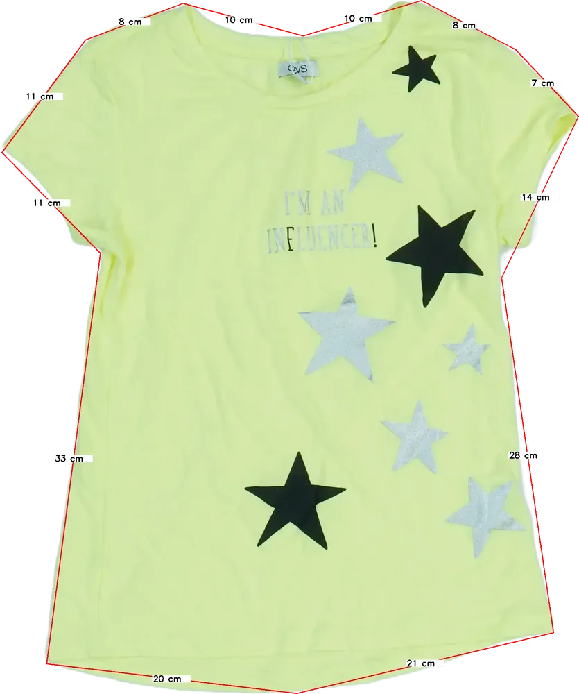 Sárga OVS Póló EU 140 / UK 10 év / US 10 év/L