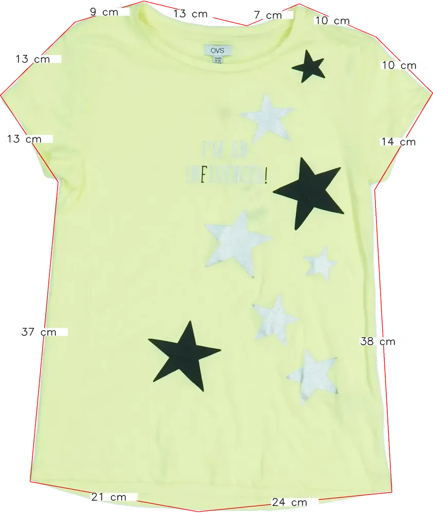 Sárga OVS Póló EU 164 / UK 14 év / US 14 év/XL