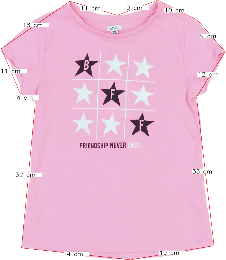 Rózsaszín OVS Póló EU 146 / UK 11 év / US 12 év/L