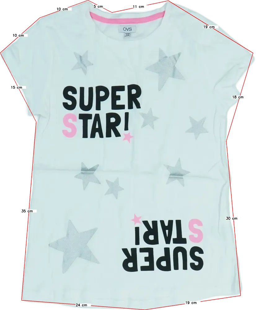 Fehér OVS Póló EU 152 / UK 12 év / US 12 év/L