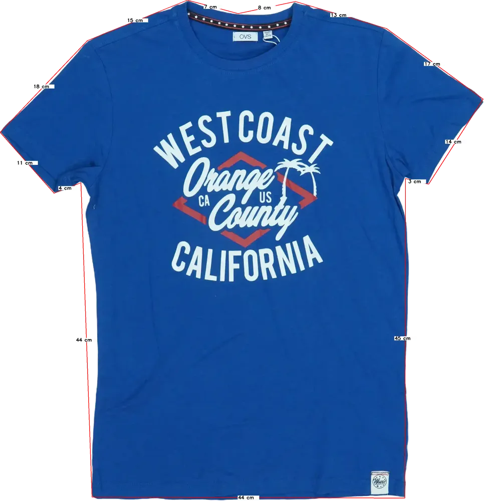 Kék OVS Póló EU 170 / UK 15 év / US XL