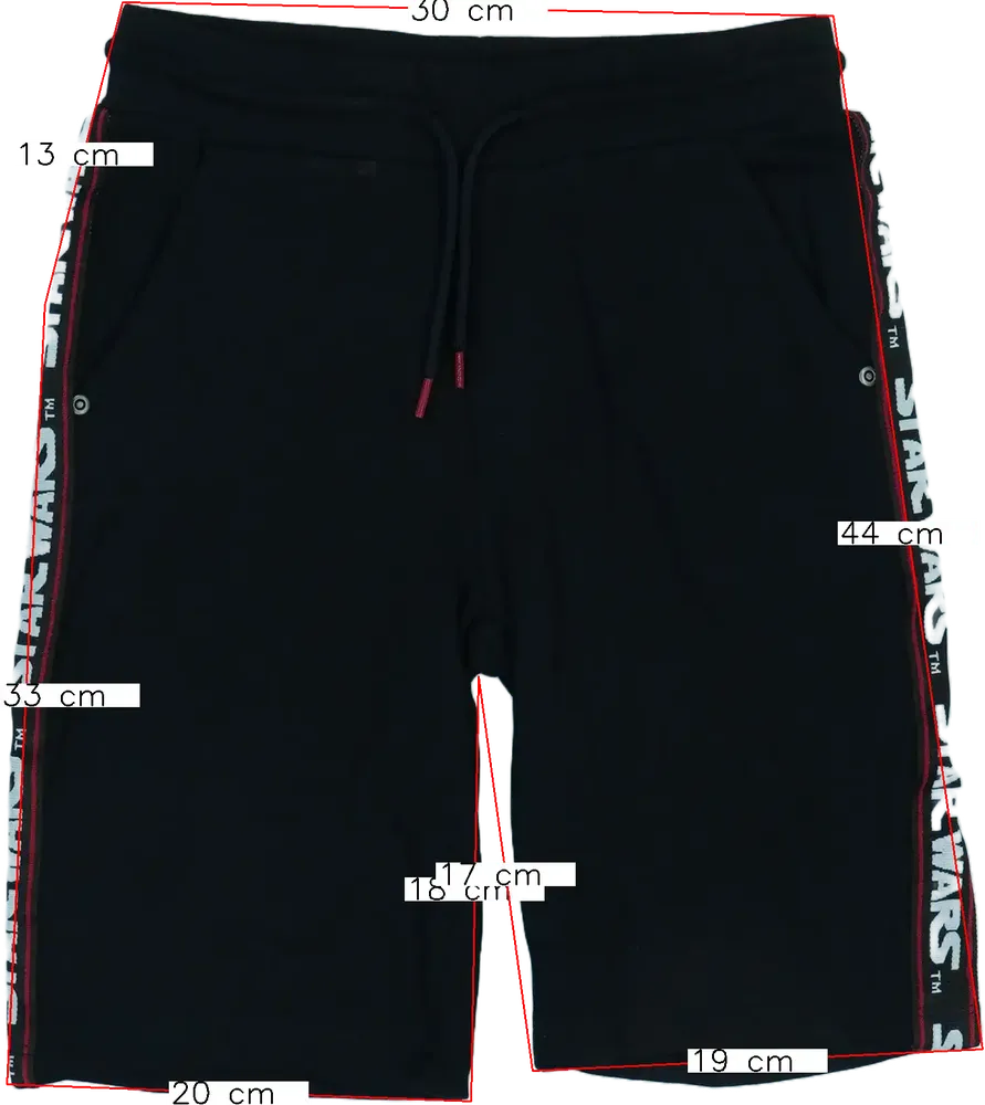 Fekete Disney Rövidnadrág EU 128 / UK 8 év / US 8 év/M