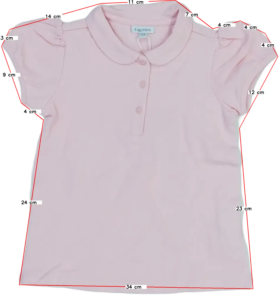 Rózsaszín OVS - Fagottino Póló EU 98 / UK 3 év / US 3T