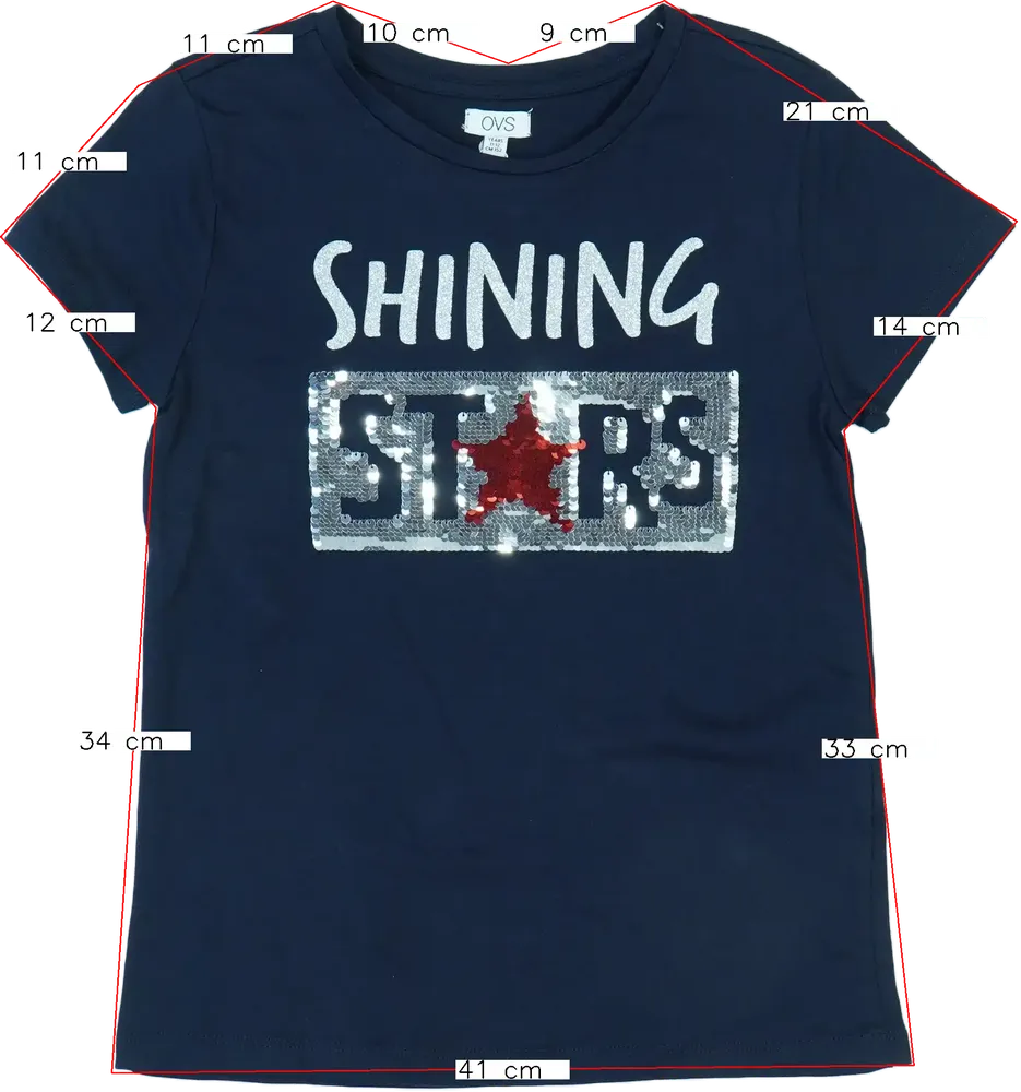 Kék OVS Póló EU 152 / UK 12 év / US 12 év/L