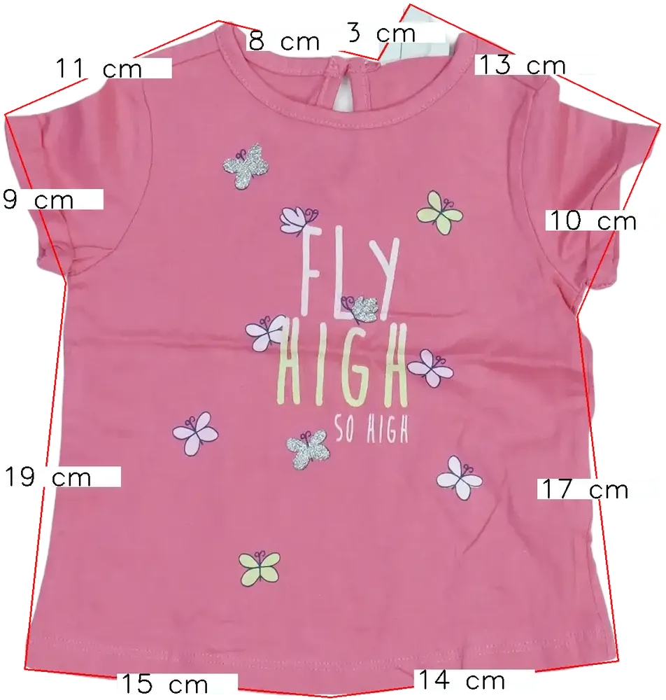 Rózsaszín OVS Póló EU 74 / UK 6-9 hónap / US 6-9 hónap