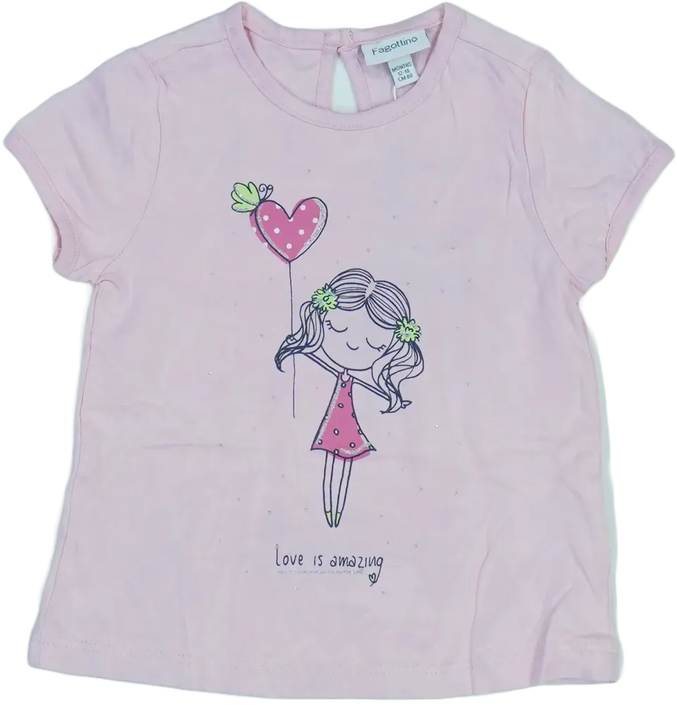 Rózsaszín OVS - Fagottino Póló EU 80 / UK 9-12 hónap / US 12 hónap