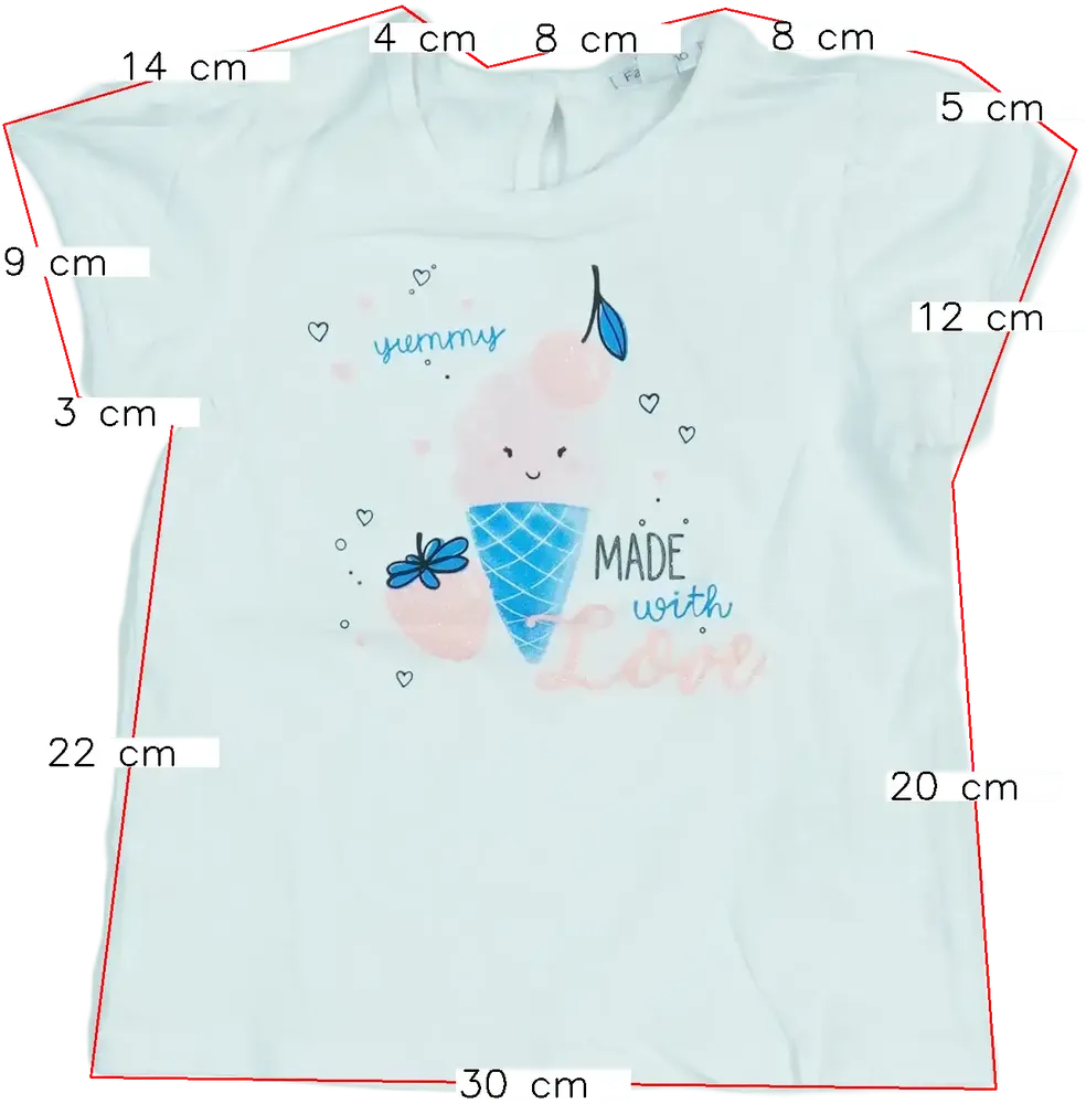 Fehér OVS Póló EU 86 / UK 12-18 hónap / US 18 hónap