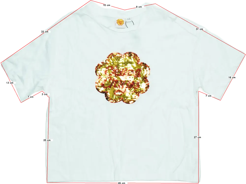 Fehér Chupa Chups Póló EU 158 / UK 13 év / US 14 év/XL