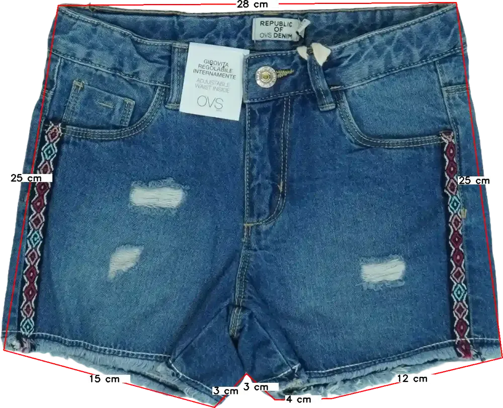 Kék OVS Rövidnadrág EU 122 / UK 7 év / US 7 év/M