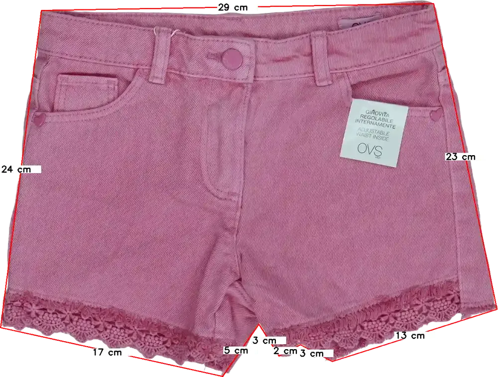 Rózsaszín OVS Rövidnadrág EU 122 / UK 7 év / US 7 év/M