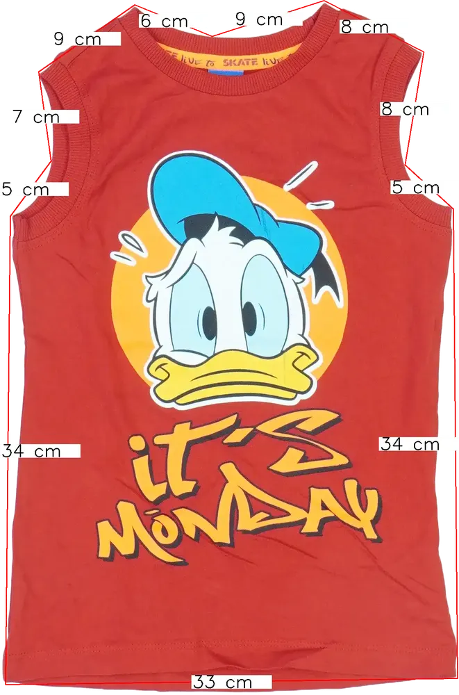 Piros Disney Fiú / Férfi atléta EU 116 / UK 6 év / US 6 év/S