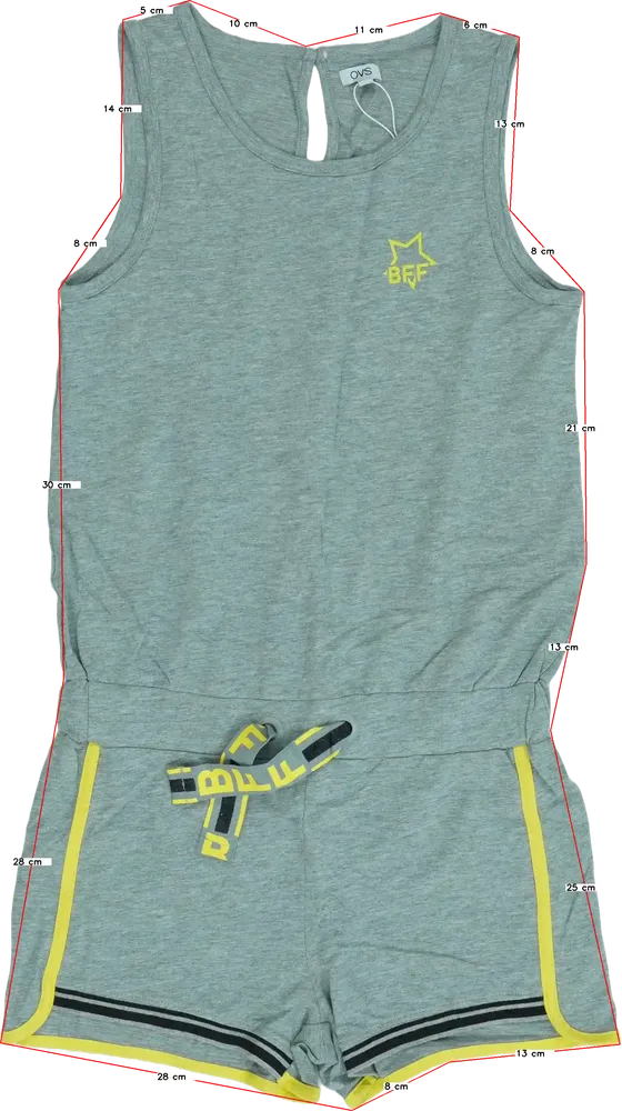 Szürke OVS Playsuit / Jumpsuit EU 158 / UK 13 év / US 14 év/XL