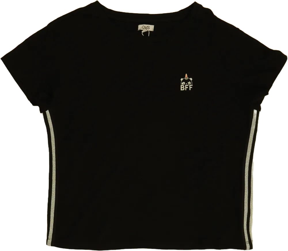 Fekete OVS Póló EU 164 / UK 14 év / US 14 év/XL