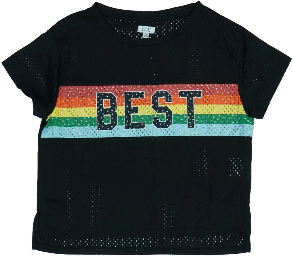 Fekete OVS Póló EU 146 / UK 11 év / US 12 év/L