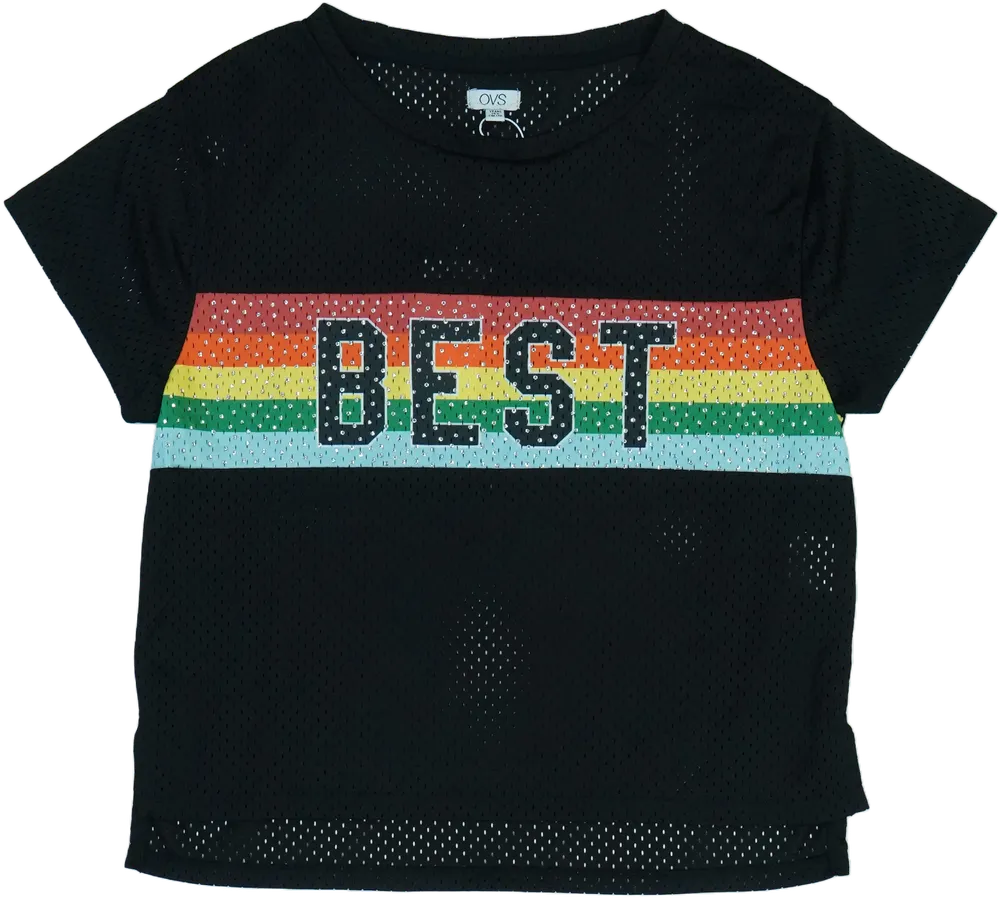 Fekete OVS Póló EU 170 / UK 15 év / US XL