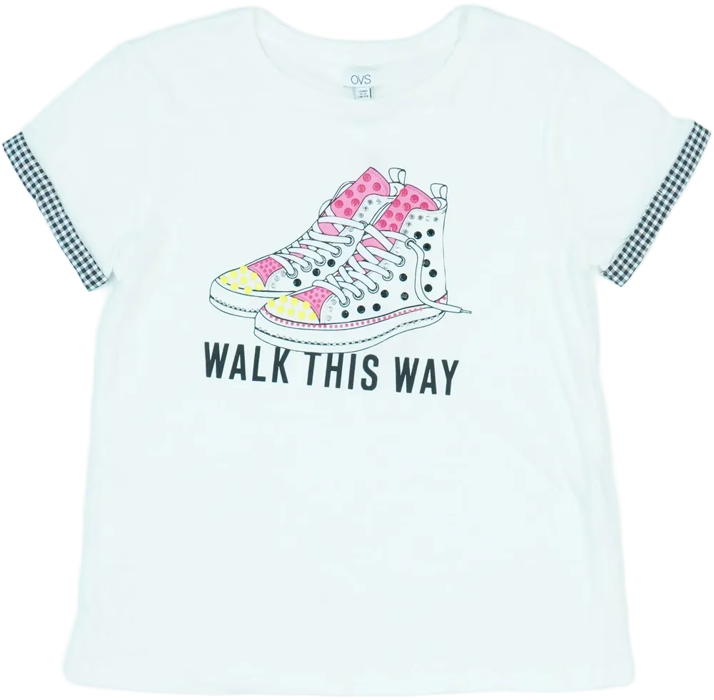 Fehér OVS Póló EU 164 / UK 14 év / US 14 év/XL