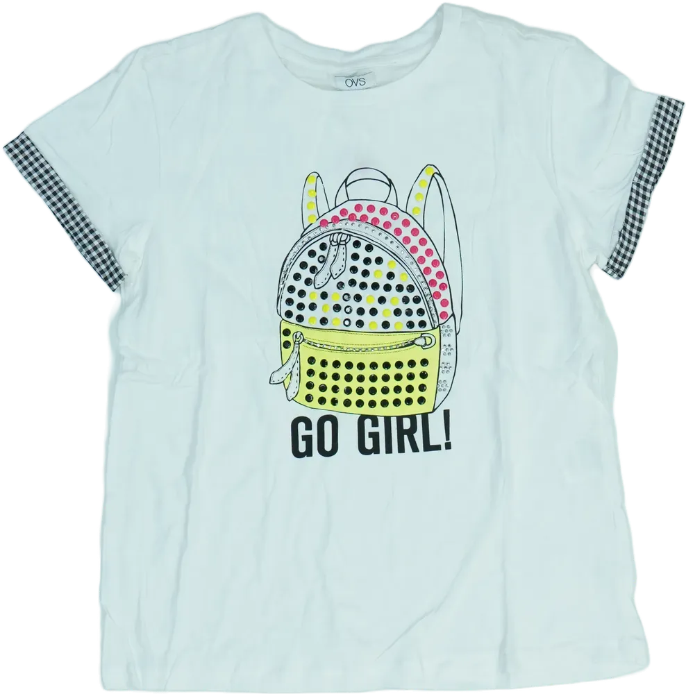 Fehér OVS Póló EU 158 / UK 13 év / US 14 év/XL