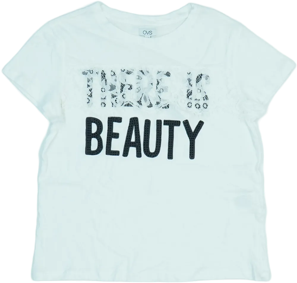 Fehér OVS Póló EU 164 / UK 14 év / US 14 év/XL