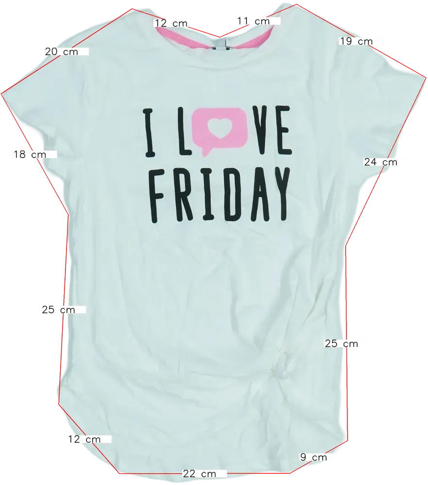 Fehér OVS Póló EU 152 / UK 12 év / US 12 év/L