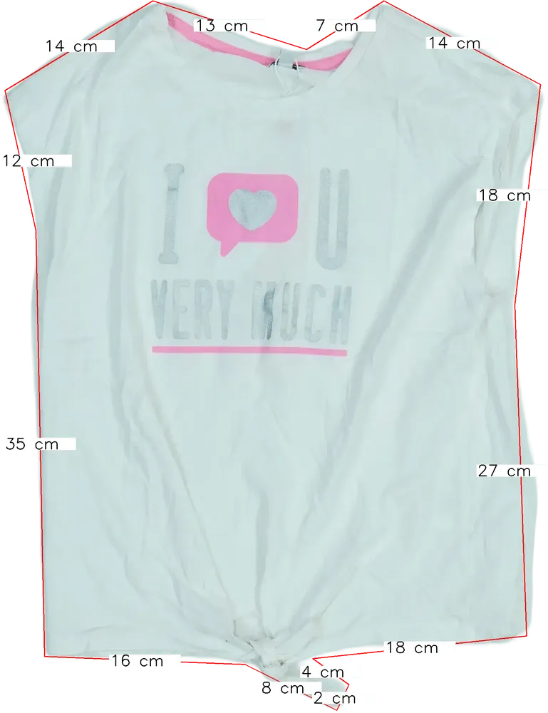 Fehér OVS Póló EU 164 / UK 14 év / US 14 év/XL