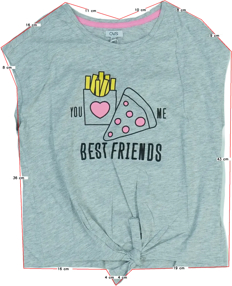 Szürke OVS Póló EU 158 / UK 13 év / US 14 év/XL