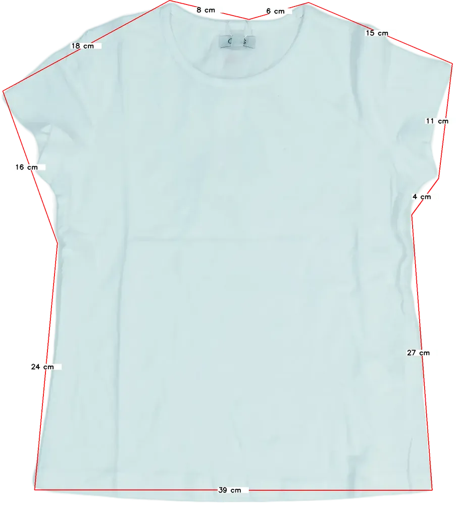 Fehér OVS Póló EU 122 / UK 7 év / US 7 év/M