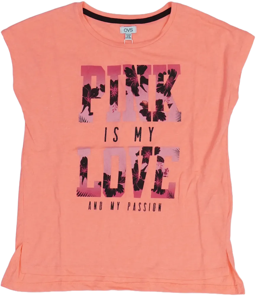 Rózsaszín OVS Póló EU 140 / UK 10 év / US 10 év/L