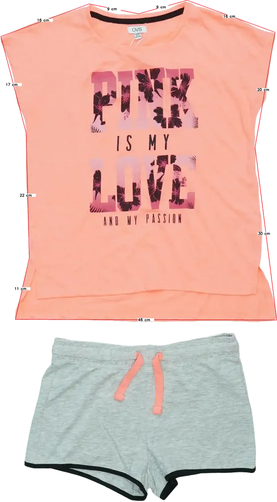 Pink OVS 2-piece set - Top &amp; Bottom EU 152 / UK 12 years / US 12 years/L