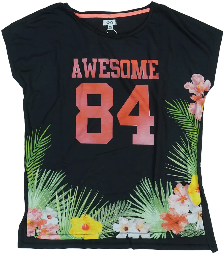 Fekete OVS Póló EU 158 / UK 13 év / US 14 év/XL