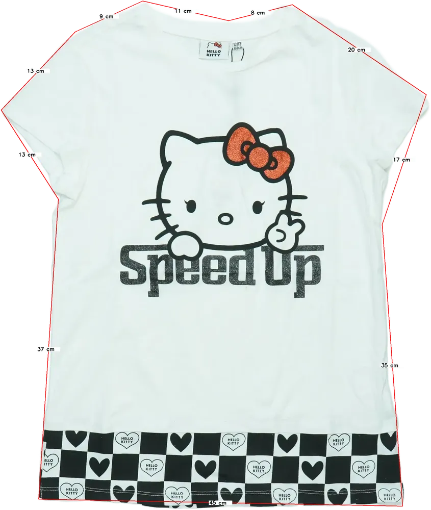 Fehér Sanrio Póló EU 158 / UK 13 év / US 14 év/XL