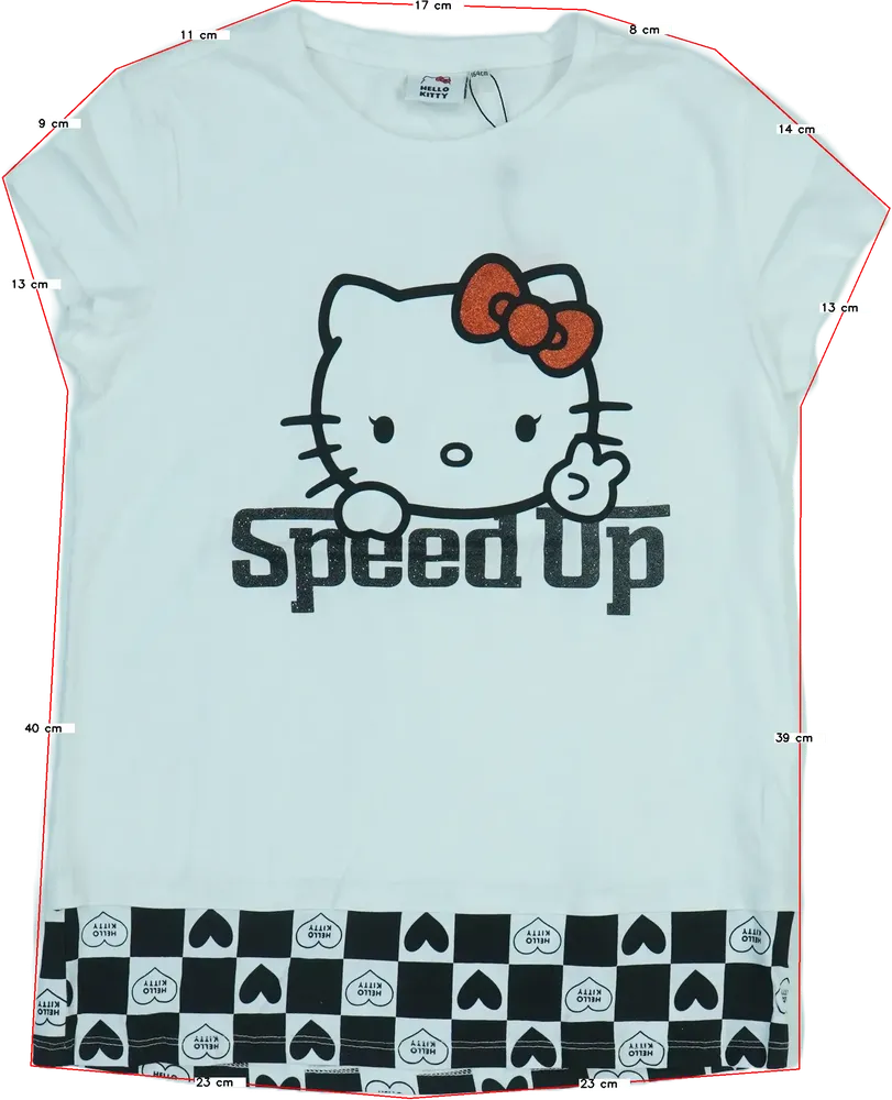 Fehér Hello Kitty Póló EU 164 / UK 14 év / US 14 év/XL